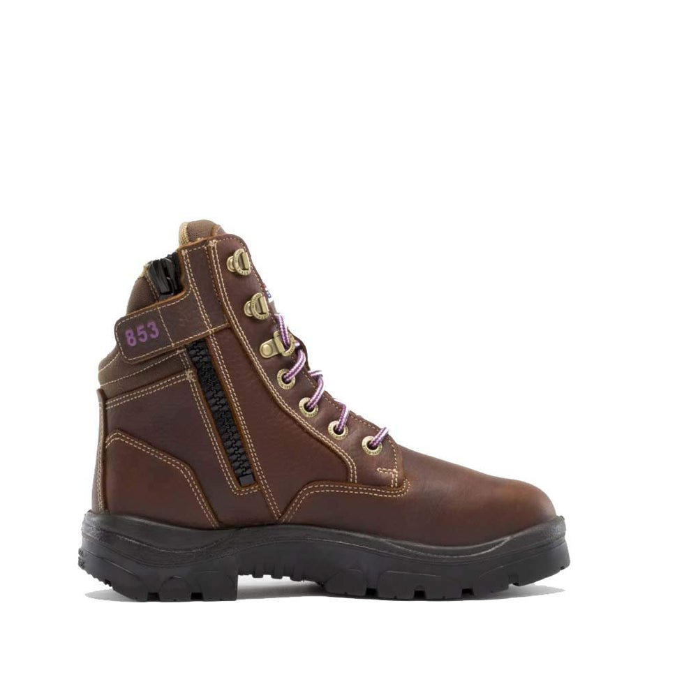 
                  
                    Side of Steel Blue Southern Cross Zip Ladies: Met / PR Midsole Work Boot in Oak
                  
                