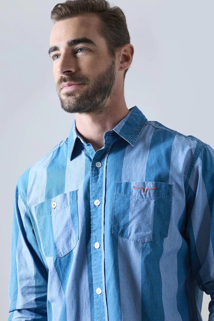 Close-up of Kimes Ranch Men's Travis Dress Shirt