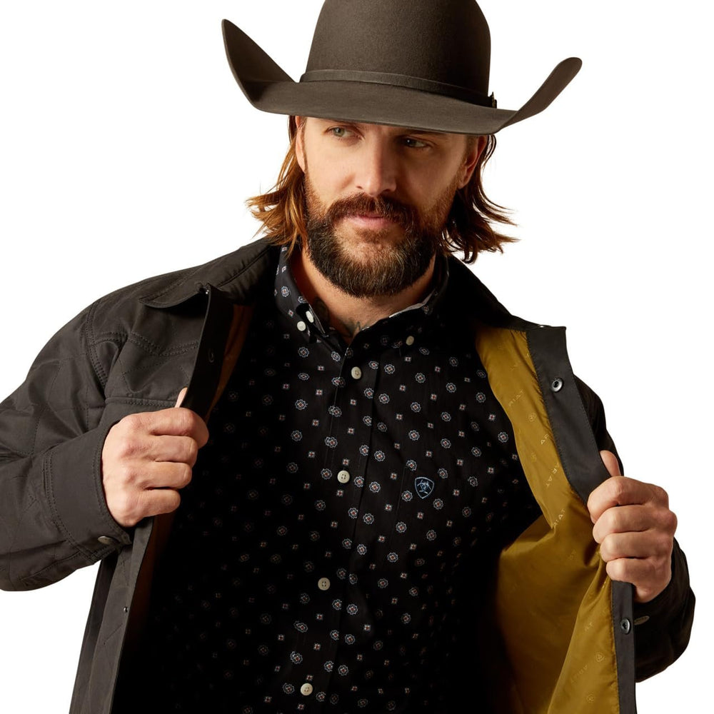 
                  
                    Lining of Ariat Men's Grizzly Shirt Jacket in Black
                  
                