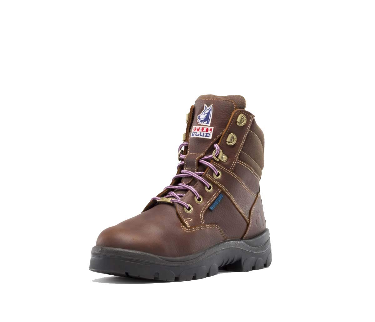 Steel Blue Southern Cross Zip Ladies: Met / PR Midsole Work Boot in Oak