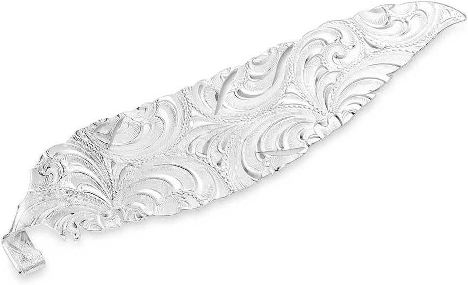 Back of Montana Silversmiths Trust and Honor Hat Feather