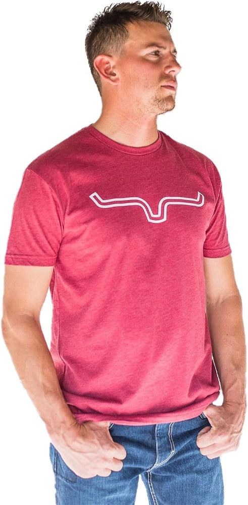
                  
                    Man Wearing Kimes Ranch Men's Outlier T-Shirt in Cardinal
                  
                