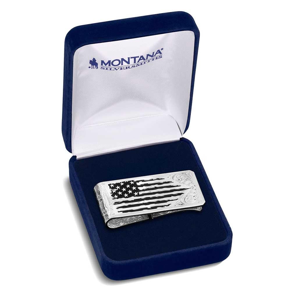 
                  
                    Montana Silversmiths American Made Strength Money Clip in gift box
                  
                
