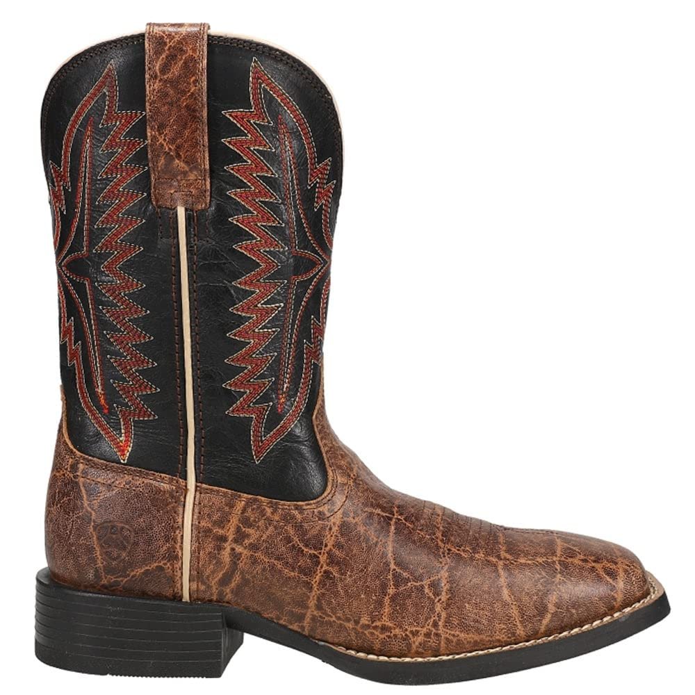 Ariat Men's Grizzly Elephant Print Sport Smokewagon Performance Western Boot - Broad Square Toe