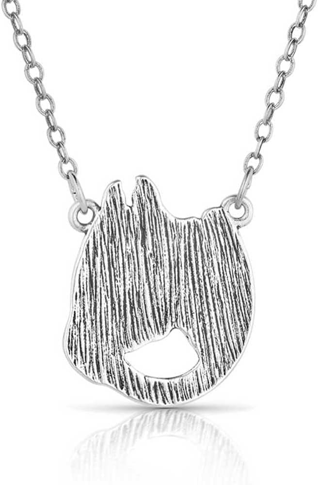 
                  
                    Back of Montana Silversmiths Women's Lucky Horse Head Pendant Necklace
                  
                