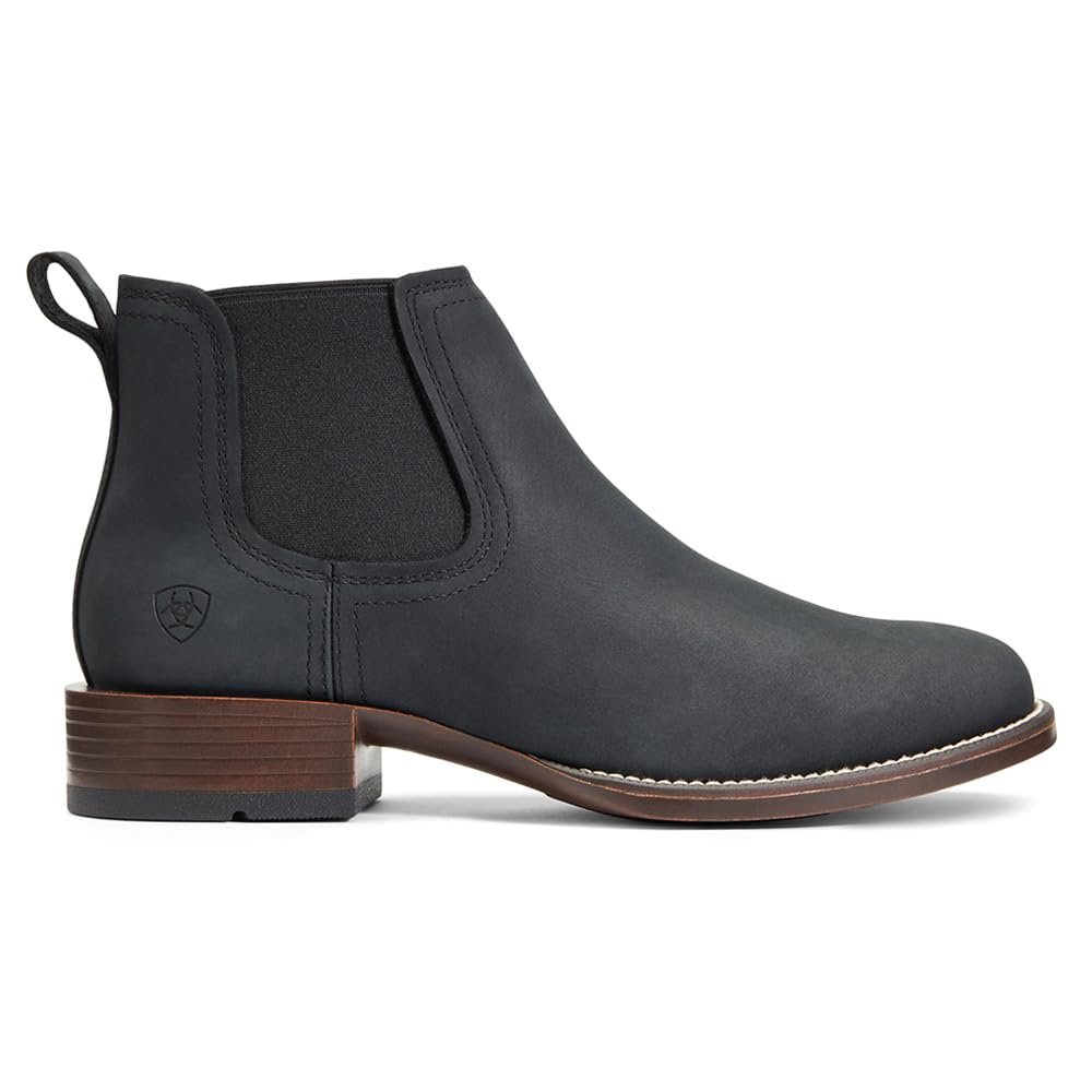 Ariat Men's Booker Chelsea Round Toe Western Boot den black