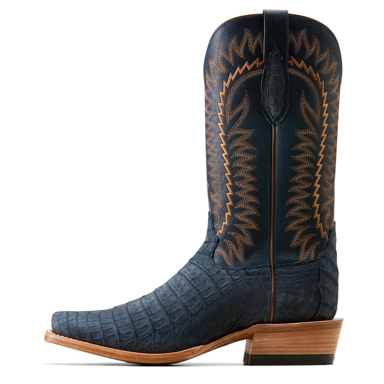 Ariat Men's Futurity Finalist Western Boot, Navy Sueded Caiman