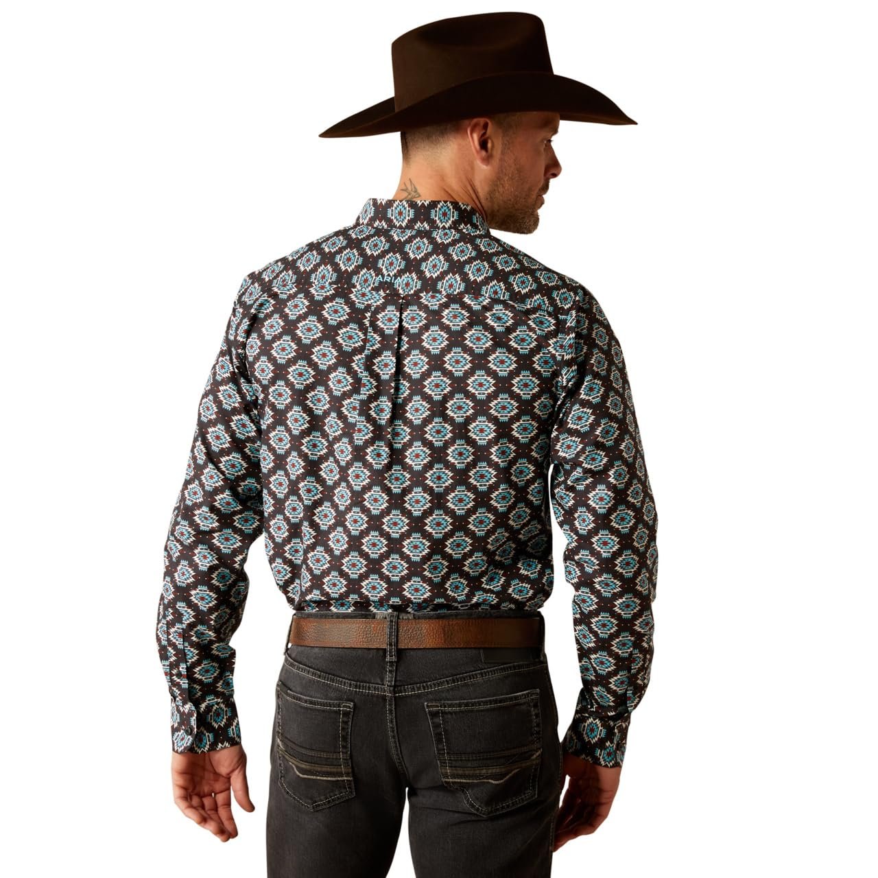 Back of Ariat Men's Paige Fitted Shirt