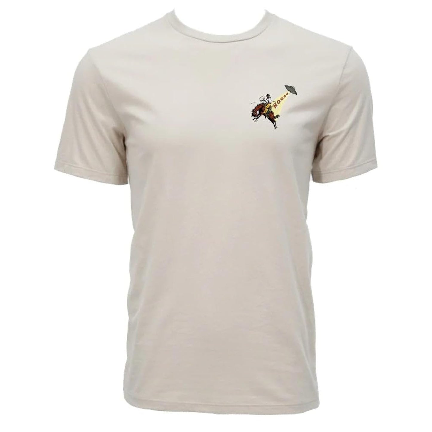 HOOEY men's off white Space Cowboy graphic shirt designed for rodeos, concerts, and casual western wear.