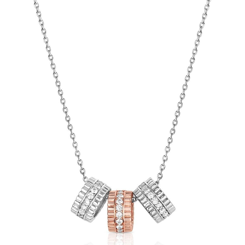 Montana Silversmiths Laredo Sun Crystal Necklace featuring a sparkling sunburst pendant with brilliant crystals and elegant Western-inspired styling.