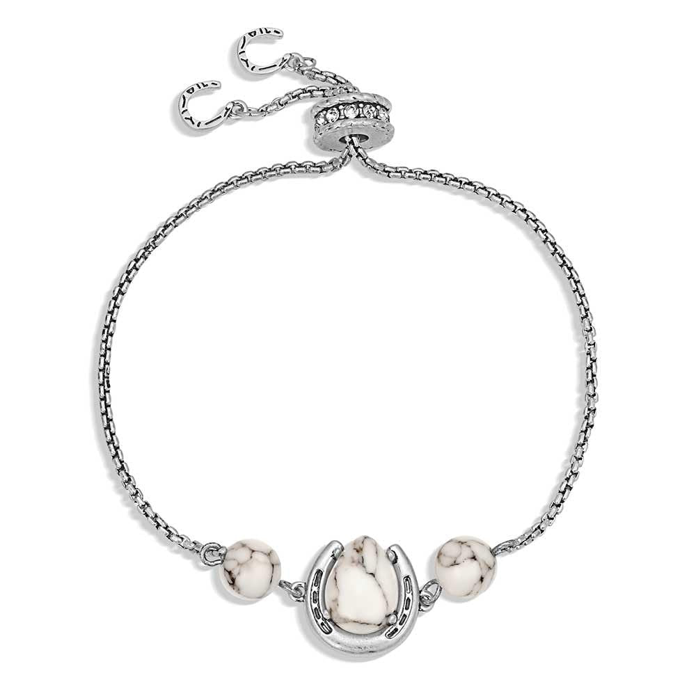 Montana Silversmiths Pure Luck adjustable bracelet featuring elegant Western-inspired design