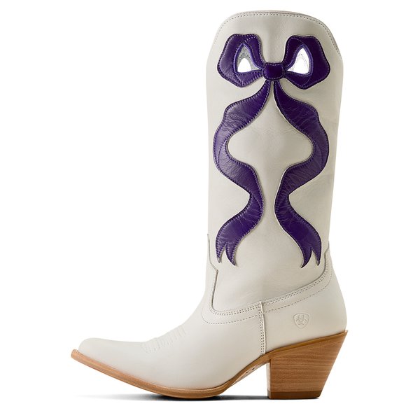 Purple Ariat Beaux women's Western boots for TCU football game day style