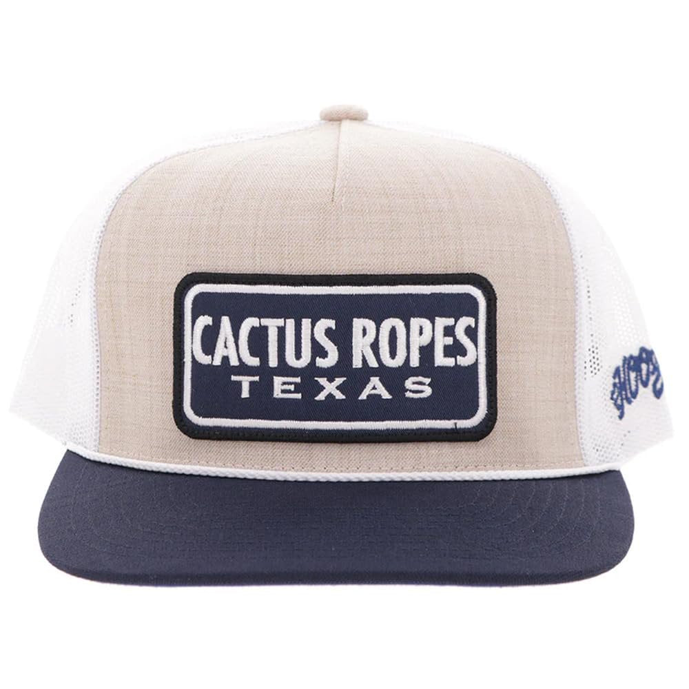 Hooey CR124 Cactus Ropes Hat Cream Blue – Western Snapback Rope Cap