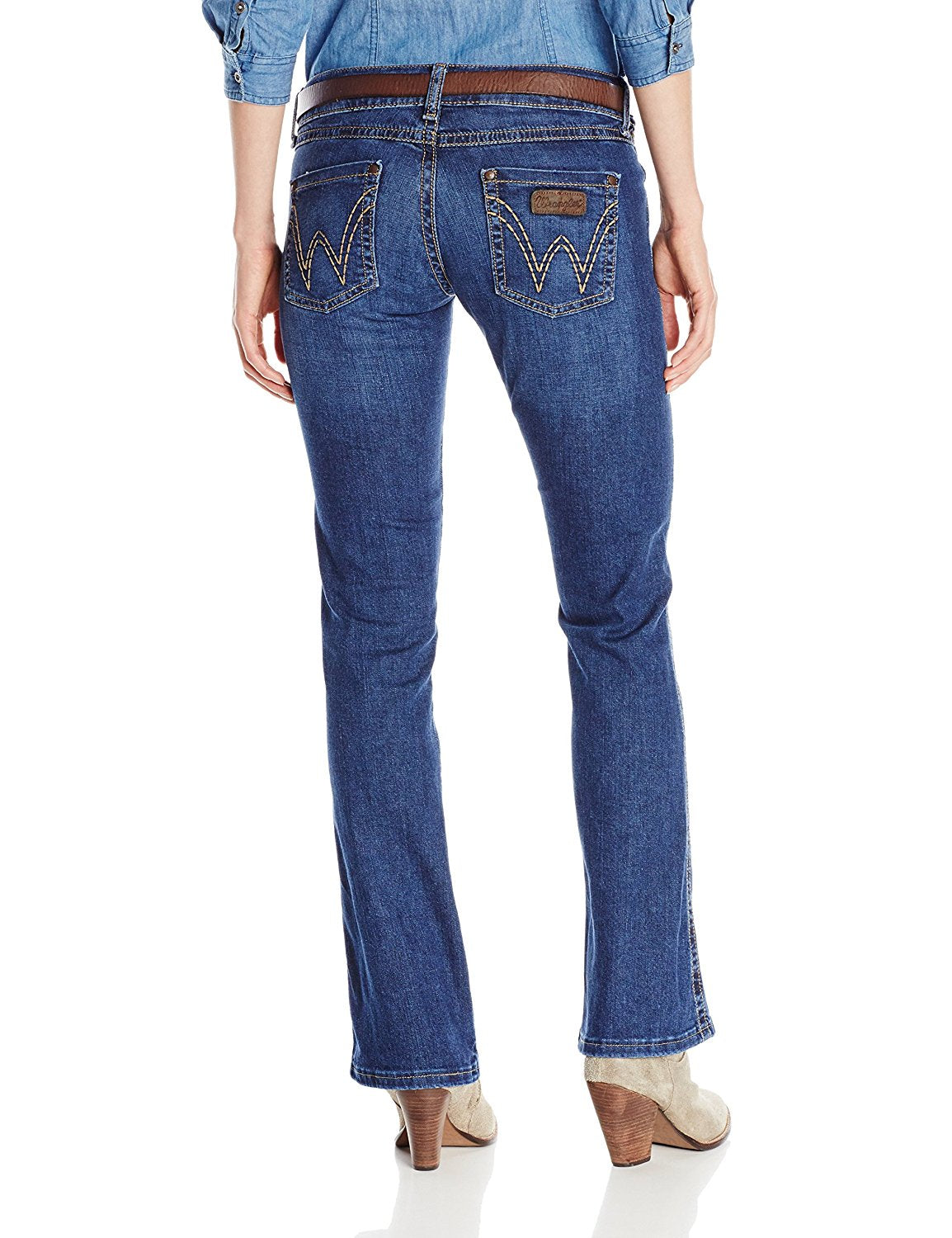 Back of Women's Wrangler Retro Sadie Bootcut Jeans