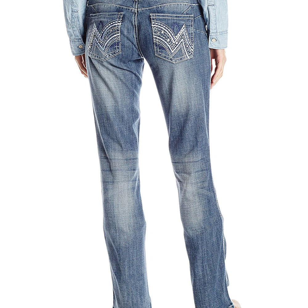 Back of Women's Wrangler Retro Mae Mid Rise Bootcut Jeans