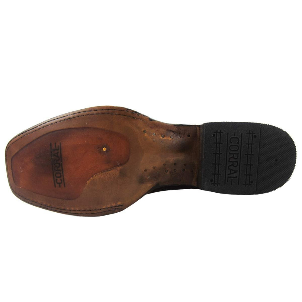 
                  
                    Outsole of Corral Boots Women's Hand Tooled Square Toe Western Boot
                  
                