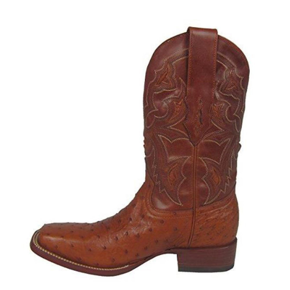 
                  
                    Side Profile of Corral Boots Men's Leather Inlay Ostrich Square Toe Cowboy Boot
                  
                