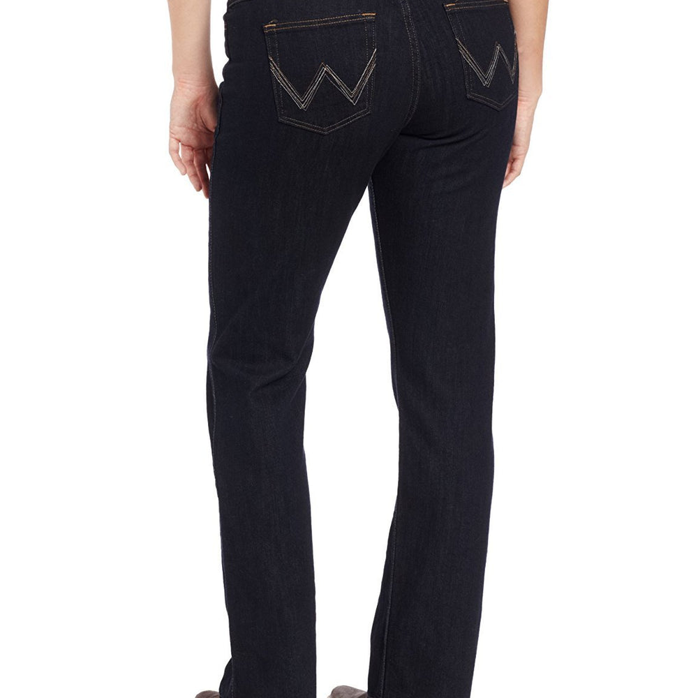 
                  
                    Back of Women's Wrangler Ultimate Riding Q-Baby Mid Rise Bootcut Jeans
                  
                
