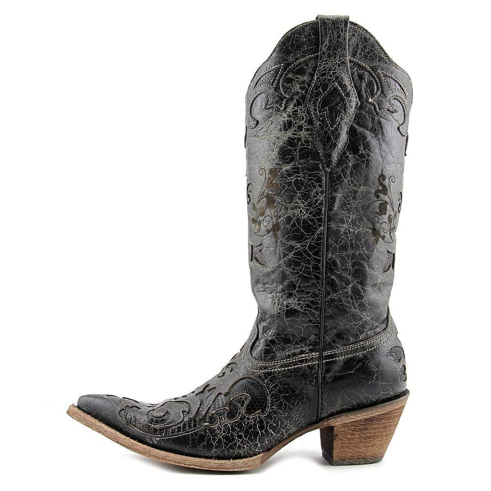 
                  
                    Side Profile of Corral Boots Women's Lizard Inlay Pointed Toe Western Boot
                  
                