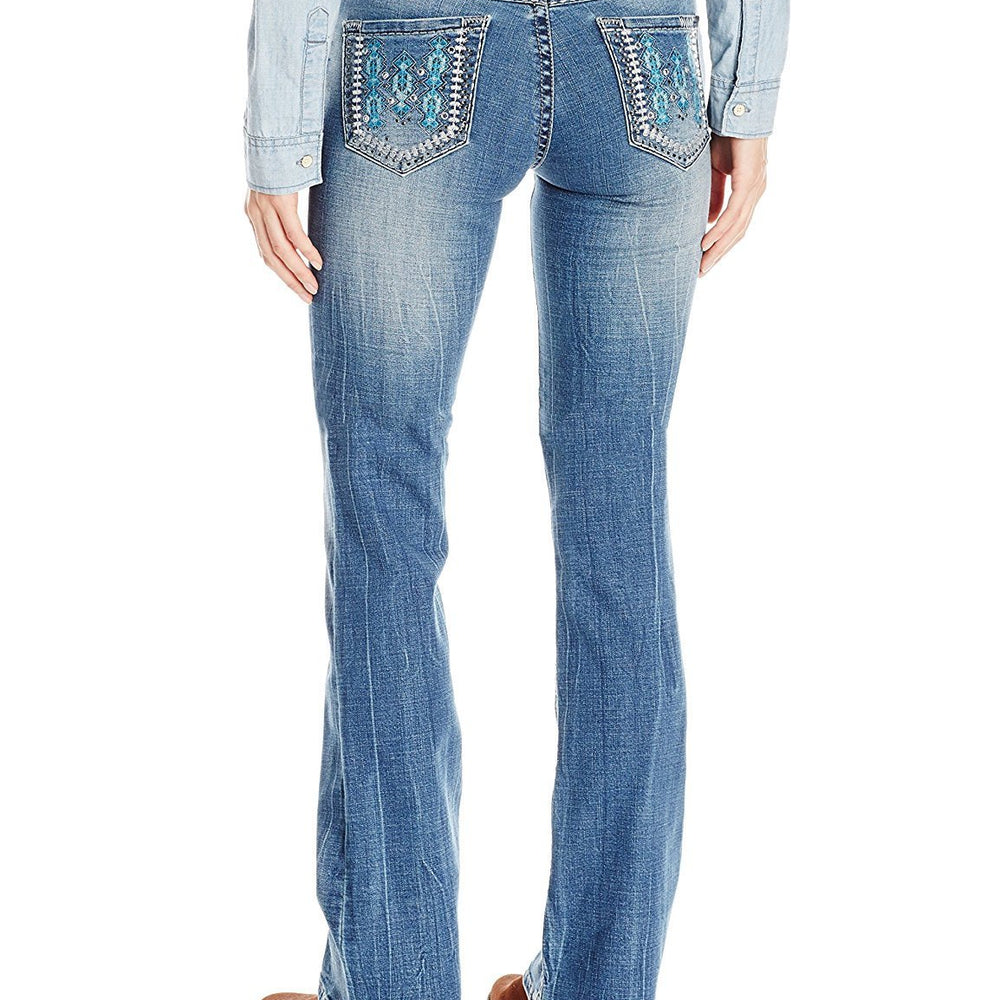 
                  
                    Back of Women's Wrangler Rock 47 Slim Fit Jeans
                  
                