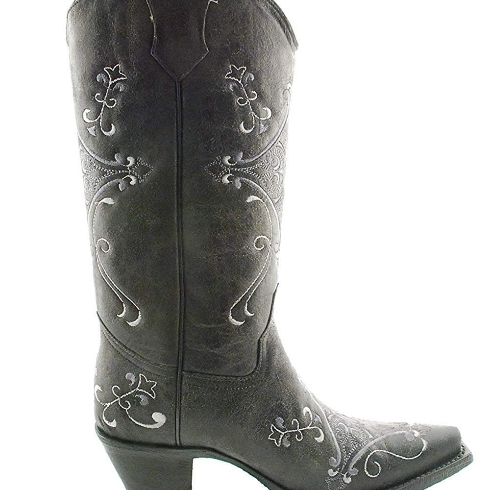 
                  
                    Side Profile of Circle G Women’s Embroidered Snip Toe Western Boot
                  
                