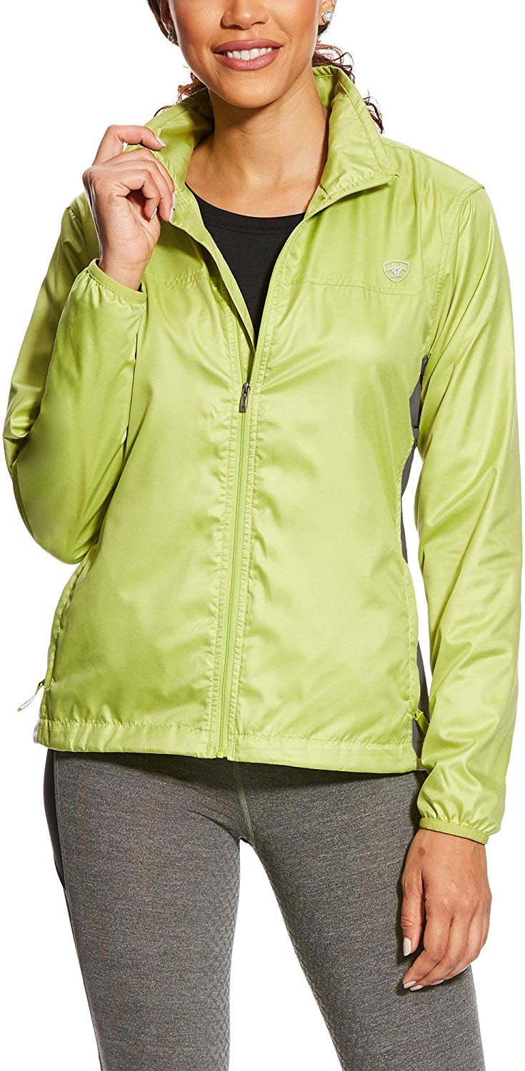 Ariat Women's Ideal Windbreaker Jacket in Lime Heather