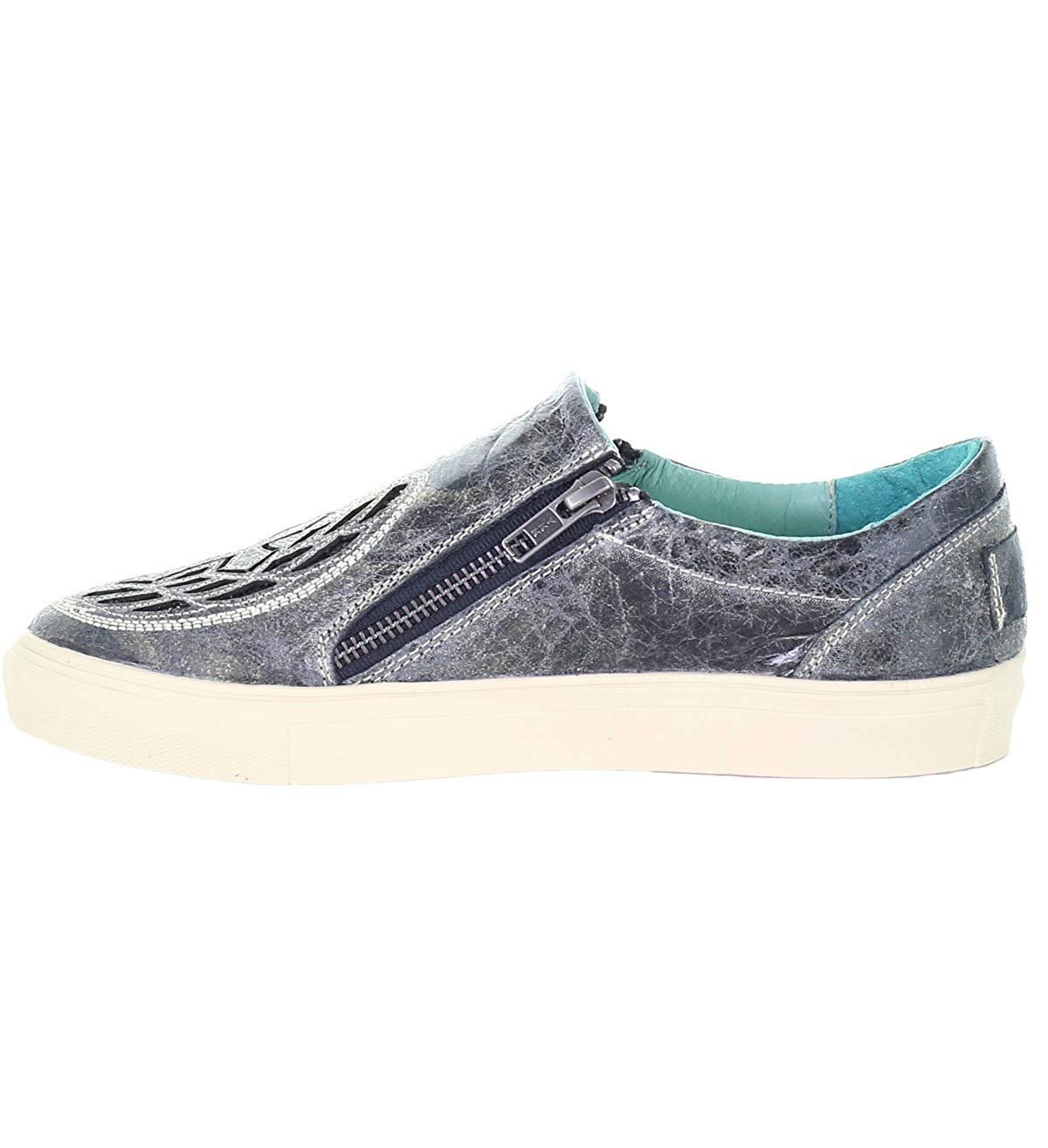 Side Profile of Corral Boots Women's Wings and Cross Gray Sneaker