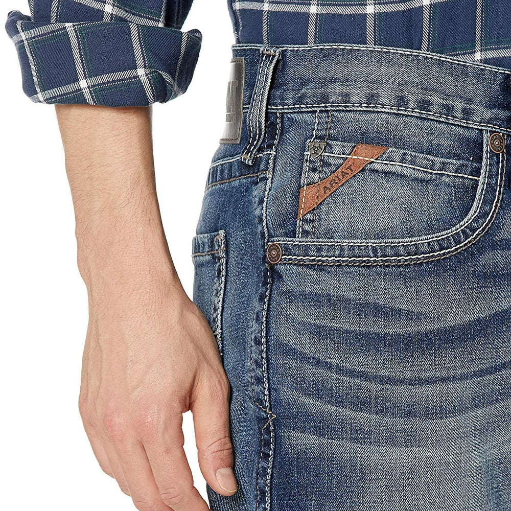 
                  
                    Pocket Detail of Ariat Men's M4 Low Rise Bootcut Jeans
                  
                