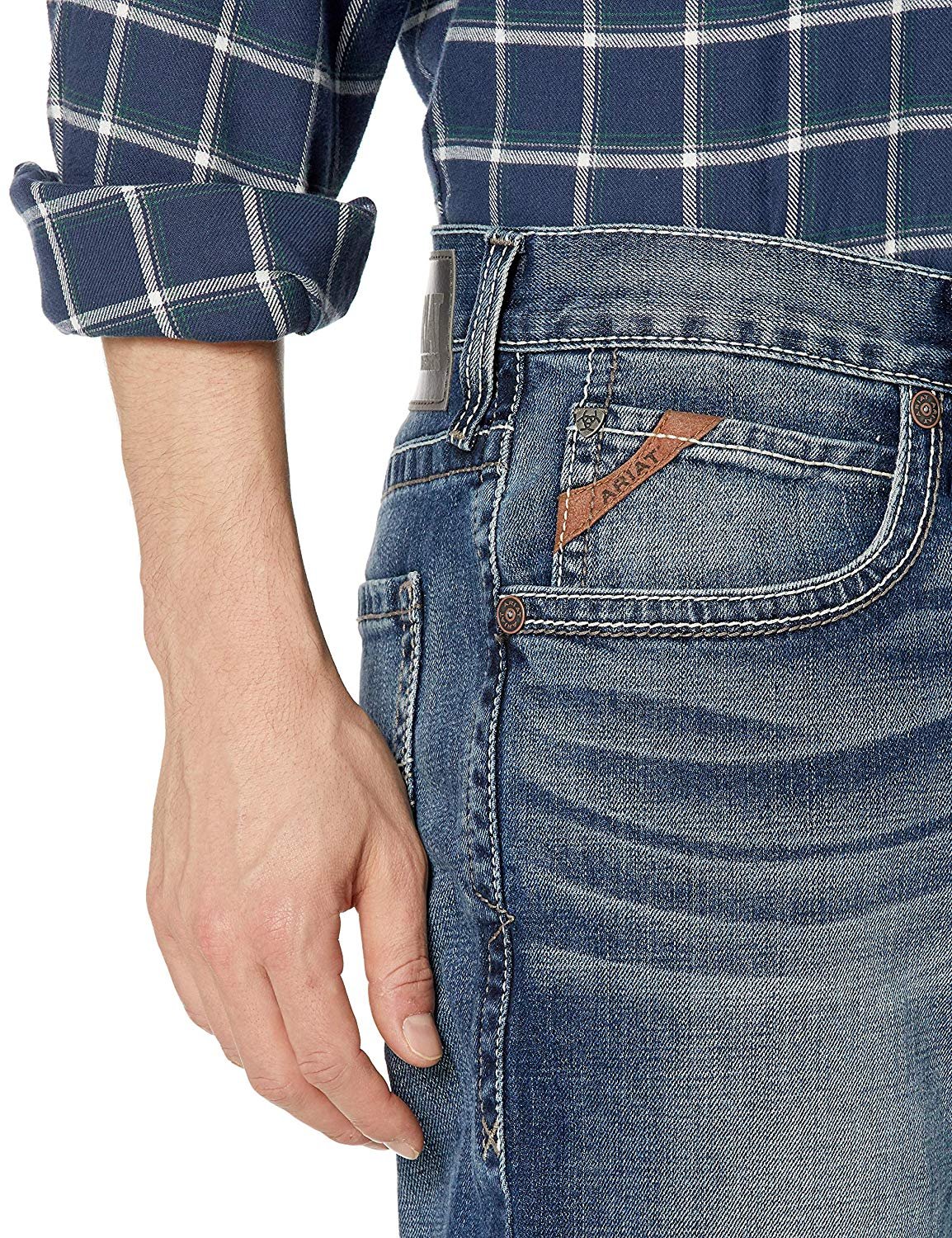 Pocket Detail of Ariat Men's M4 Low Rise Bootcut Jeans