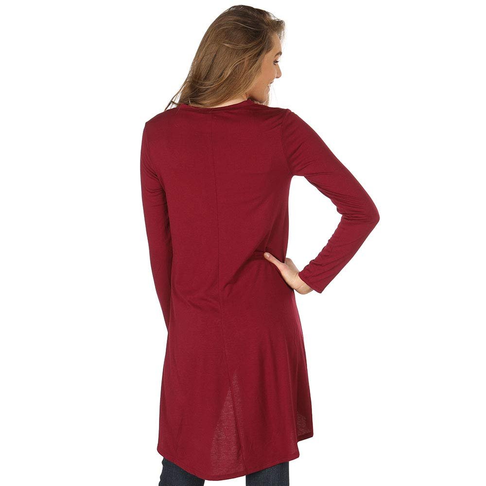 
                  
                    Back of Women's Wrangler High Low Knot Shirt
                  
                