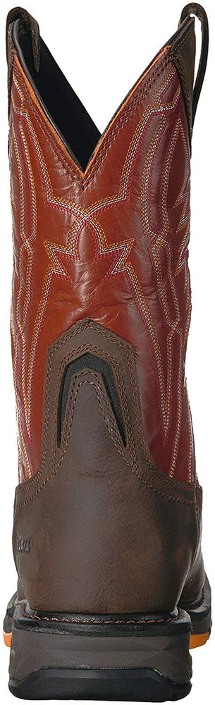 
                  
                    Back of Ariat Men's WorkHog XT Dare Carbon Toe Work Boot in Rye Brown
                  
                