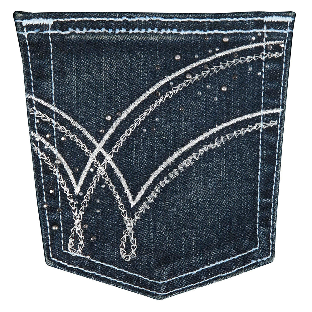 
                  
                    Pocket Stitching of Women's Wrangler Ultimate Riding Q-Baby Mid Rise Bootcut Jeans
                  
                