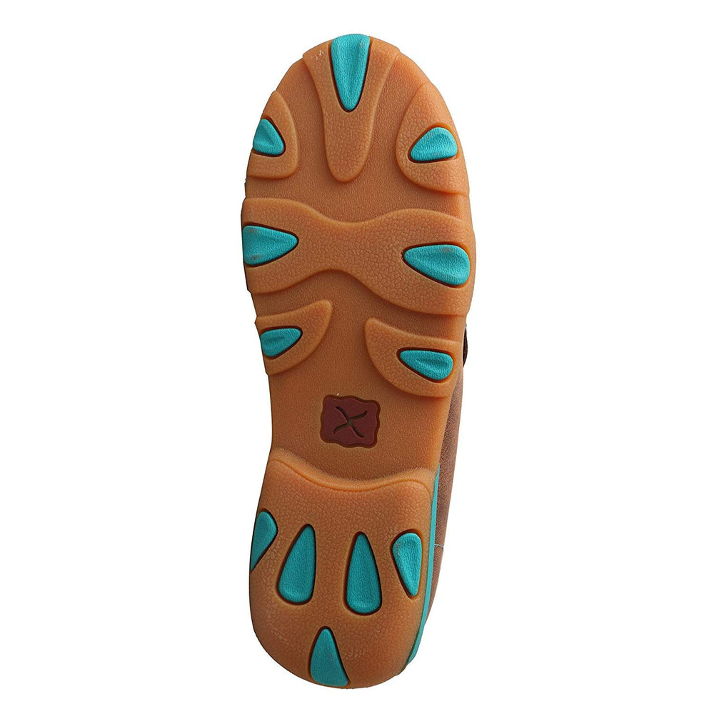 
                  
                    Sole of Twisted X Women's Chukka Driving Moc in Brown/Turquoise
                  
                