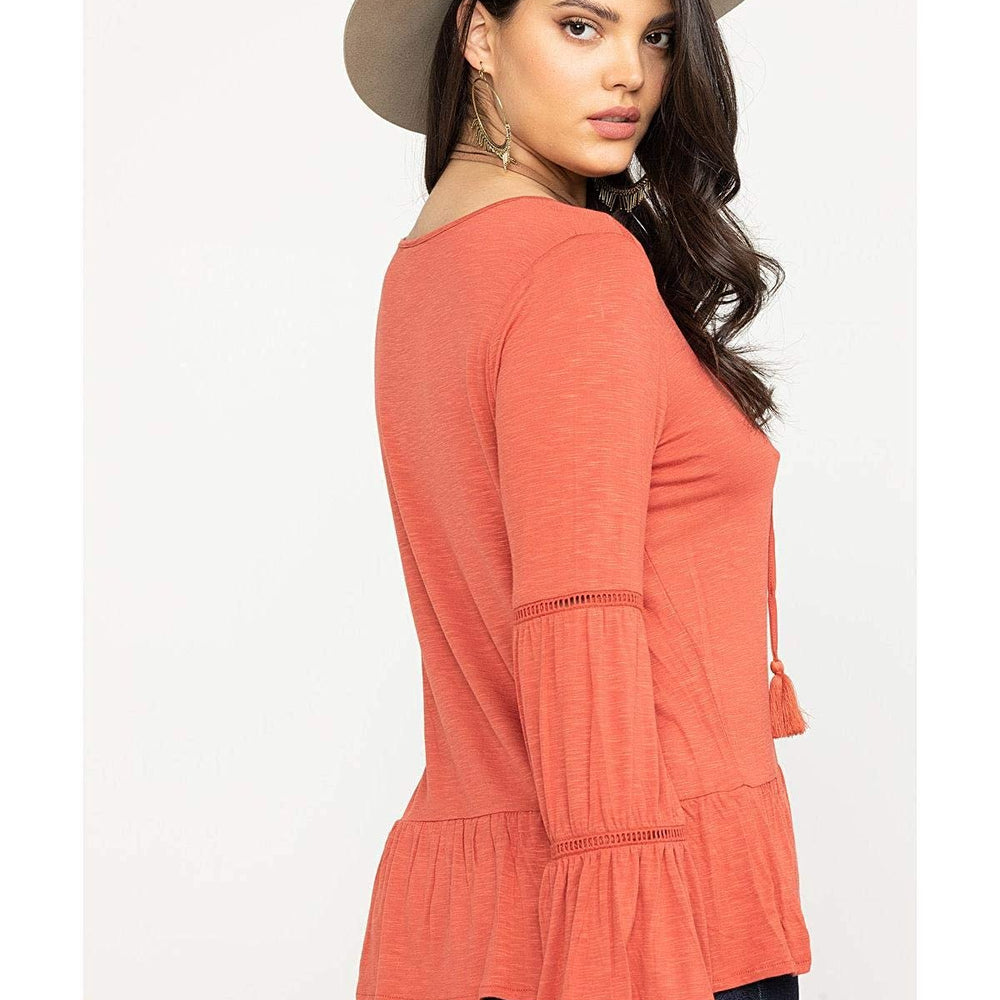 
                  
                    Side of Women's Wrangler Tiered Peasant Top
                  
                