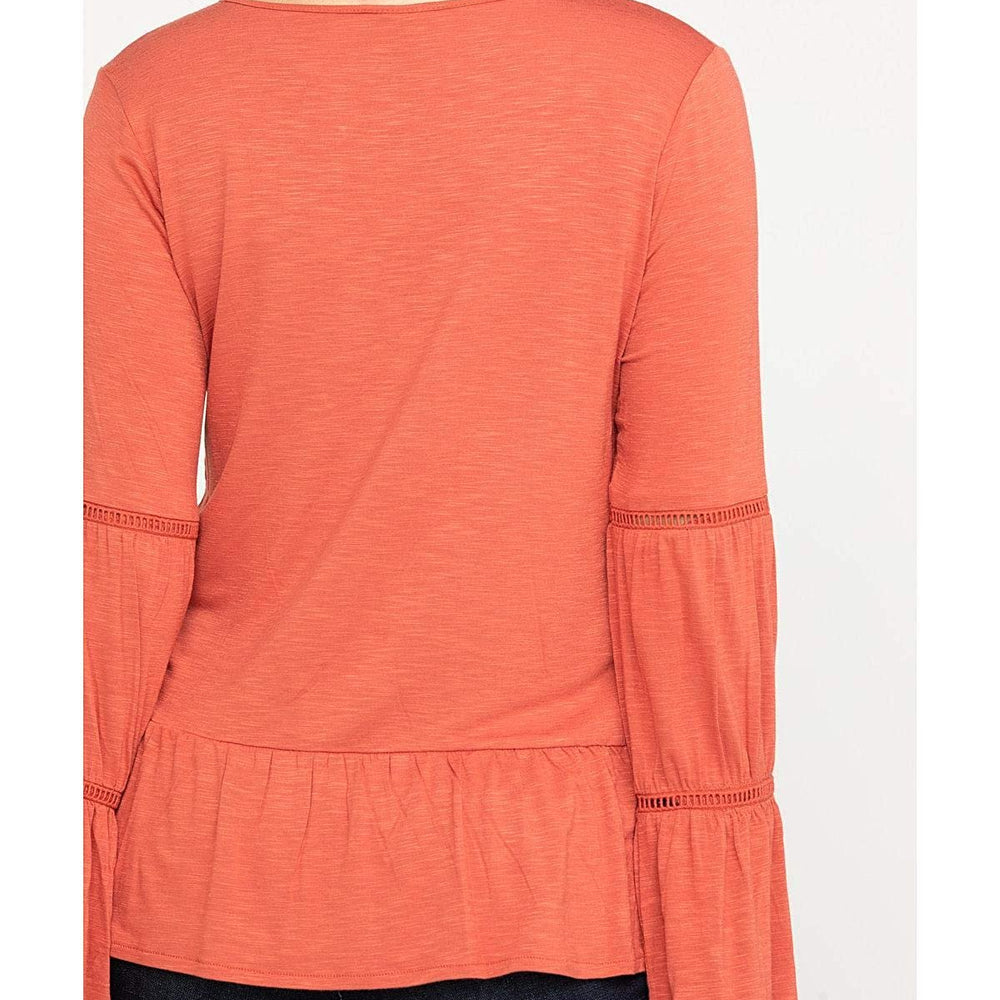 
                  
                    Back Details of Women's Wrangler Tiered Peasant Top
                  
                