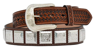 Men's western brown belt