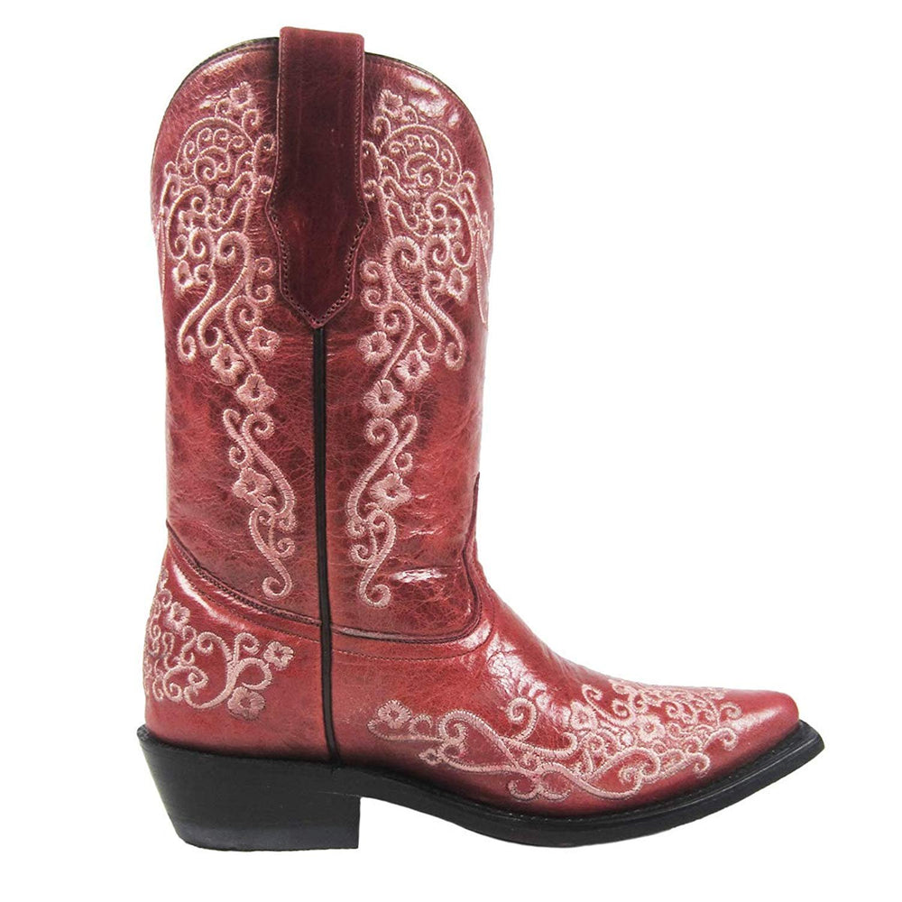 
                  
                    Alternate Side of Corral Boots Girls' Pink Color Floral Embroidery Cowboy Boot
                  
                