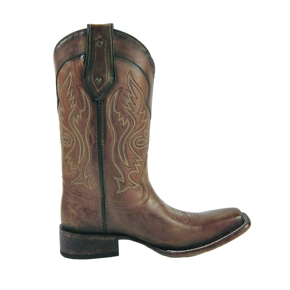 
                  
                    Side Profile of Corral Boots Men's Whiskey Embroidery Square Toe Cowboy Boot
                  
                