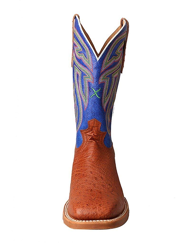 Front of Twisted X Men's Rancher Smooth Ostrich Boot