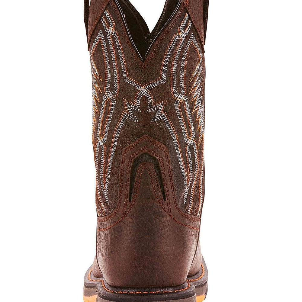
                  
                    Back of Ariat Men's WorkHog XT Dare Carbon Toe Work Boot in Bruin Brown
                  
                