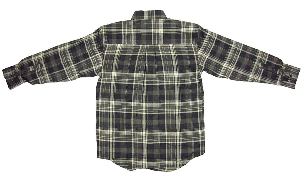 Back Flatlay of Men's Wrangler George Strait Long Sleeve Cowboy Cut Shirt