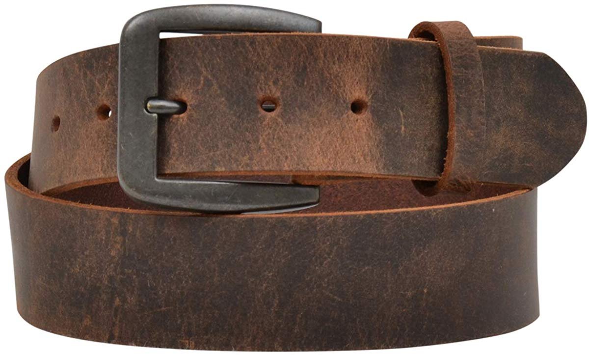 Men's western brown belt