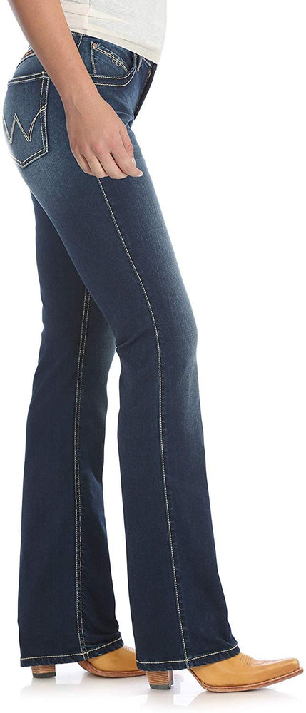 
                  
                    Side Seam of Women's Wrangler Ultimate Riding Q-Baby Mid Rise Bootcut Jeans
                  
                