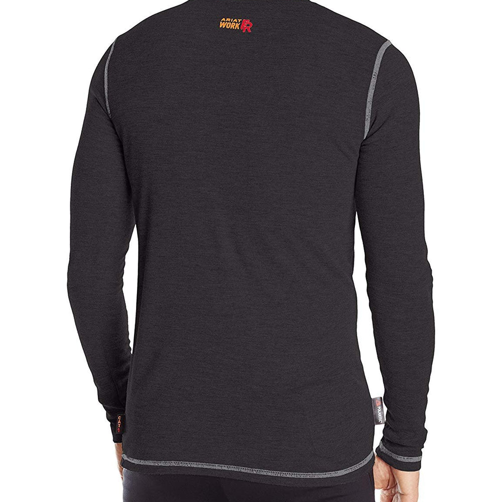 
                  
                    Back of Ariat Men's FR Polartec Base Layer in Black
                  
                