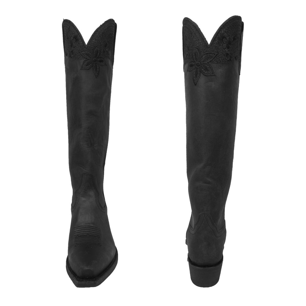 
                  
                    Miss Macie Women's Luna Embroidered Floral Black U6015-01
                  
                
