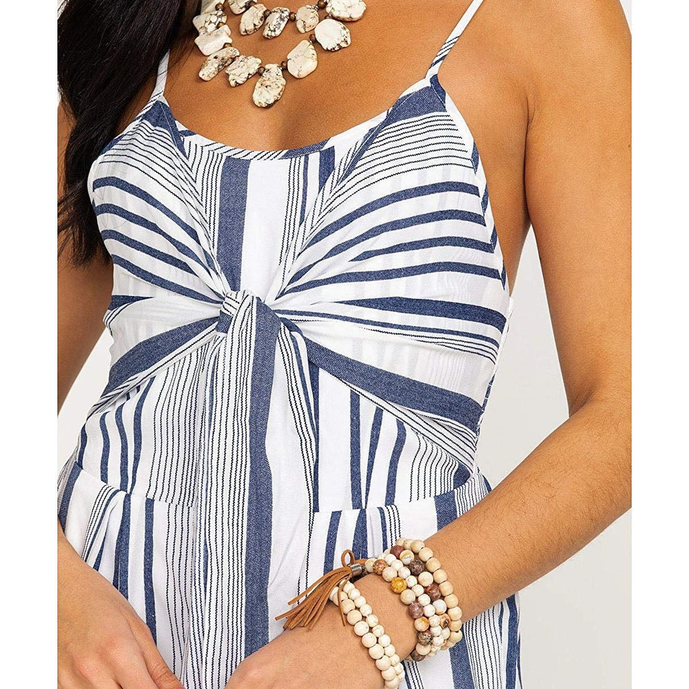 
                  
                    Front Detail of Women's Wrangler Striped Jumpsuit
                  
                