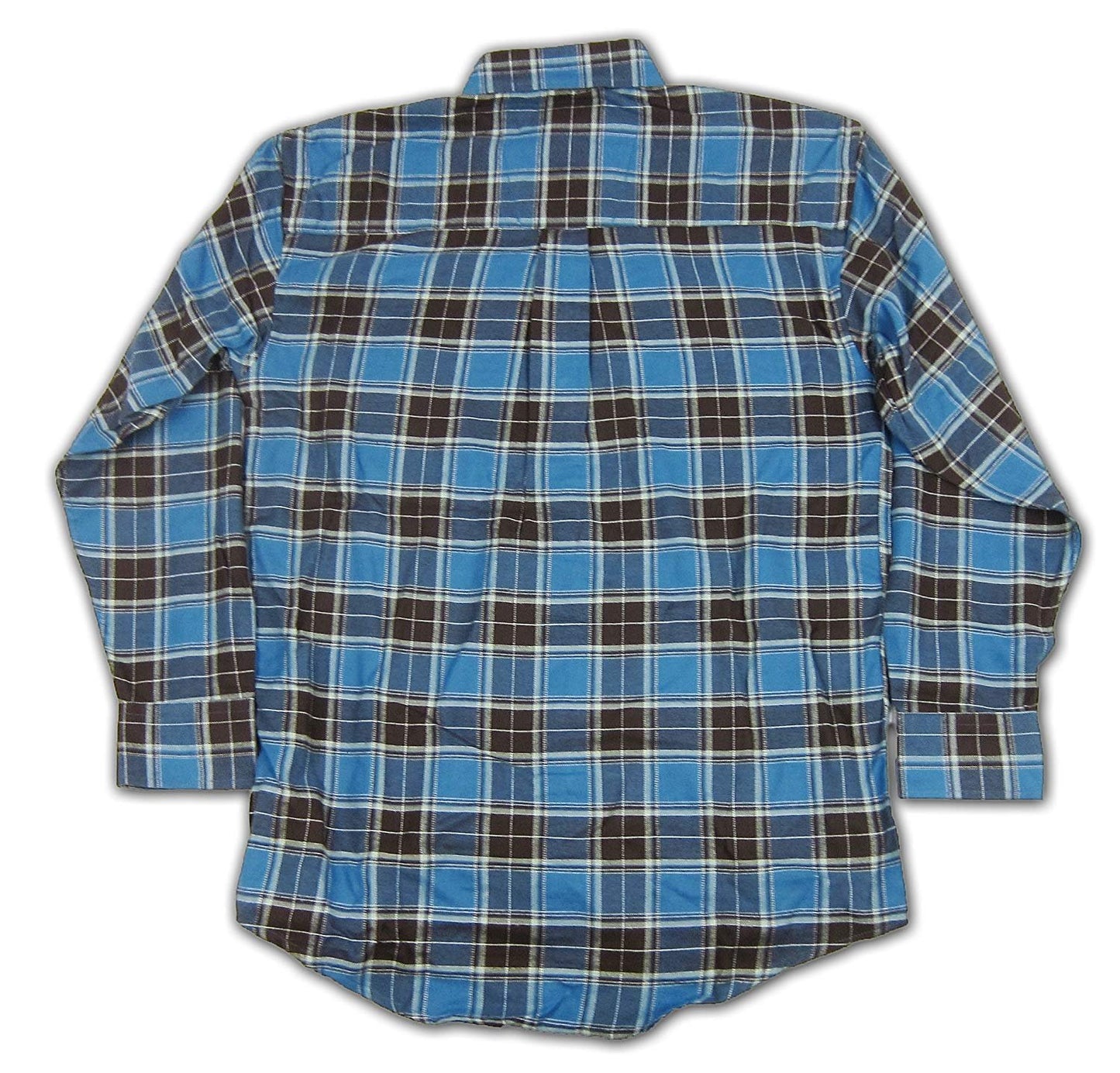 Back Flatlay of Men's Wrangler George Strait Long Sleeve Flannel Shirt