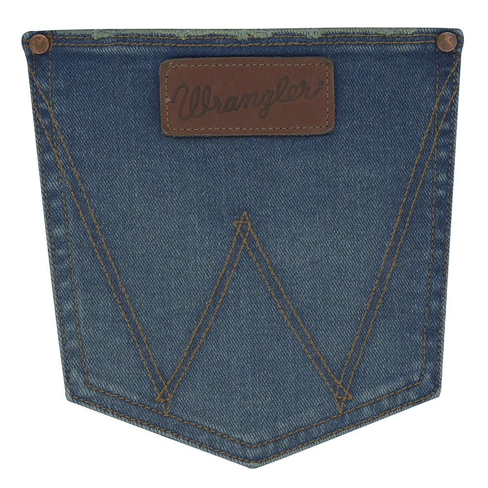 Pocket of Men's Wrangler Retro Premium Slim Fit Straight Leg Jeans