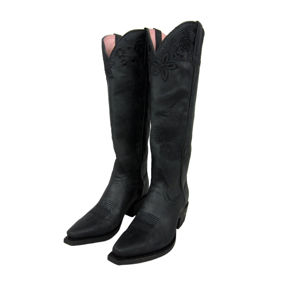 Miss Macie Women's Luna Embroidered Floral Black U6015-01