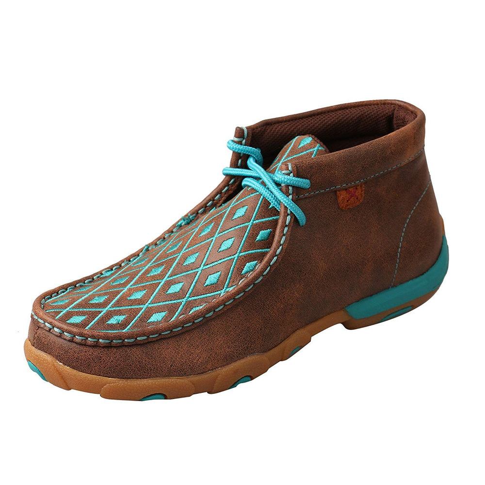 
                  
                    Twisted X Women's Chukka Driving Moc in Brown/Turquoise
                  
                